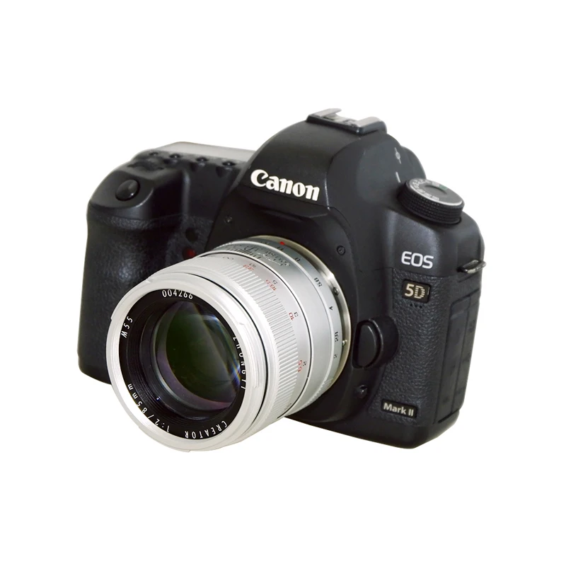 중이 옵틱스 85mm F2.0 카메라 렌즈 풀프레임 수동 렌즈 (캐논 EF, 니콘 F, FE L, 펜탁스 KA, 후지필름 XF 마운트 카메라용)