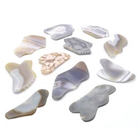 100% Natural Agate Massage Guasha Tools Scraping Massager Stone For Facial  Beauty 2