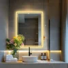 LUVODI Illuminate LED Backlight Bathroom Mirror Frameless Dimmable Defog Bath/Shower/Shaving Mirror 4