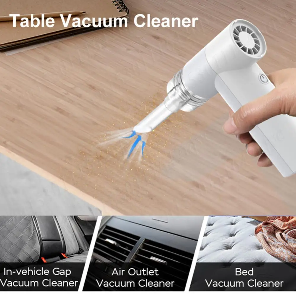 Portable Compressed Air Duster 85000RPM For Keyboard Electric Air Blower For Computer PC Cleaning Vacuum Cleaner Duster Blower