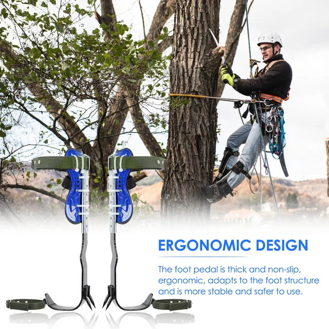 thumbnail image 2 of Climbing Spikes Steel Anti-Rust Adjustable Tree Climbing Tool Comfortable Safe M 2 of 13
