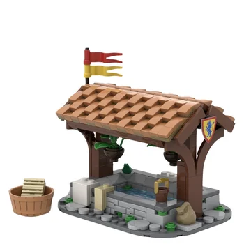 368-Piece MOC Building Blocks Medieval Bathroom Model - Imaginative Assembly Toy Set - Fun & Educational Gift for All Ages 1