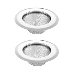 Set of 2 Stainless Steel Kitchen Sink Food Strainers (2pcs)
