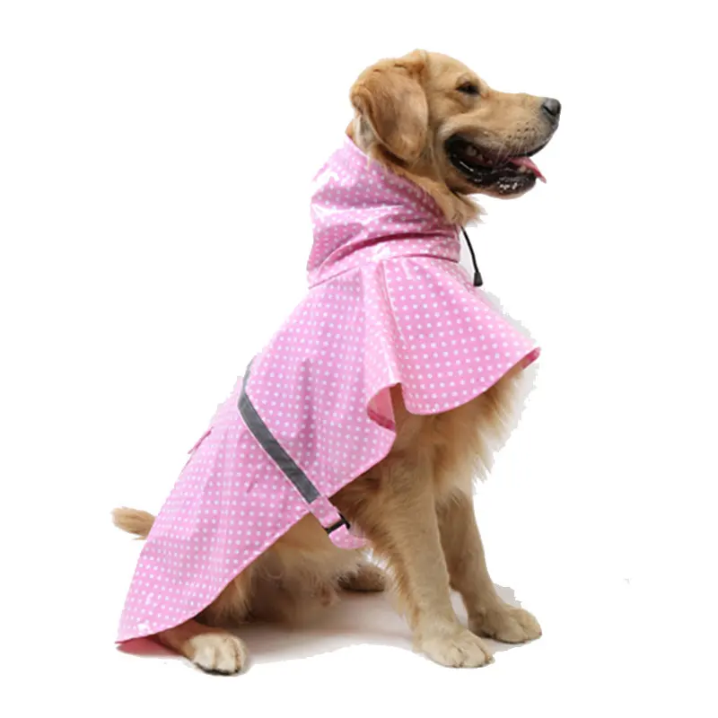 

Pet poncho Dog Raincoats Reflective Small Large Dogs Rain Coat Waterproof Jacket S-5XL Fashion Outdoor Breathable Puppy Clothes
