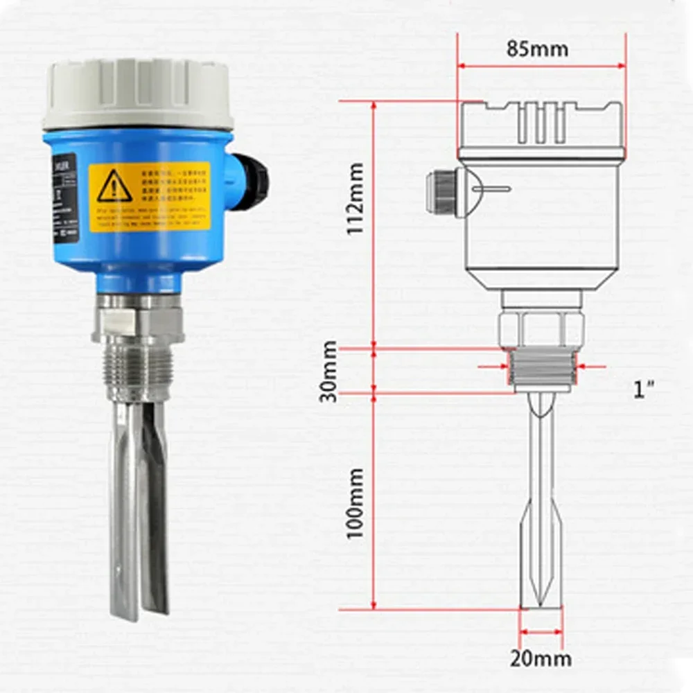 Tuning Fork Level Switch Water Level Controller Explosion-proof Anti-corrosion Transmitter Vibrating Rod Meter Sensor