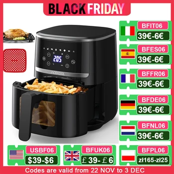 5 Quart Digital Display Air Fryer Toaster Oven 1