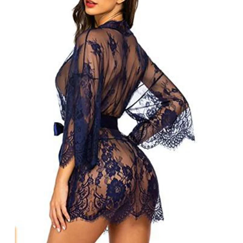 Sexy Women's Lace Night Dress Sleepwear