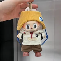 15 17 cm pour poupée Labubu hiver vers le bas gilet tenue vêtements doudoune manteau polaire à capuche chapeau chaussures ensemble Ropa vêtements accessoires 4