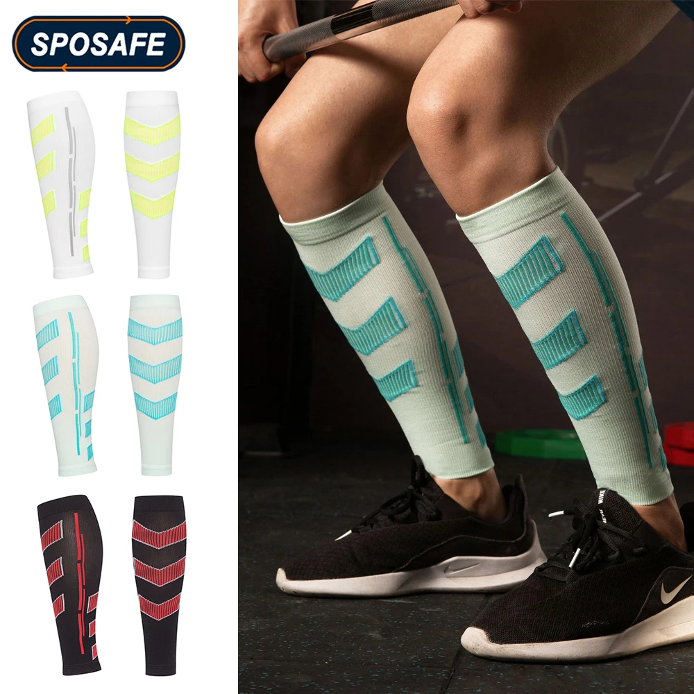 1Pair Sports Compression Calf Sleeves Elastic Calf Support Sock