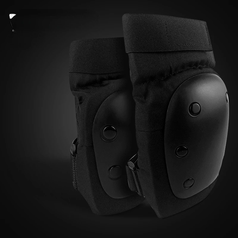 6pcs /Kit Black Velcro Skateboard Ice Roller Skating Protective Gear Elbow Pads Wrist Guard Cycling Riding Knee Protector Kids 1 6pcs /Kit Black Velcro Skateboard Ice Roller Skating Protective Gear Elbow Pads Wrist Guard Cycling Riding Knee Protector Kids 1