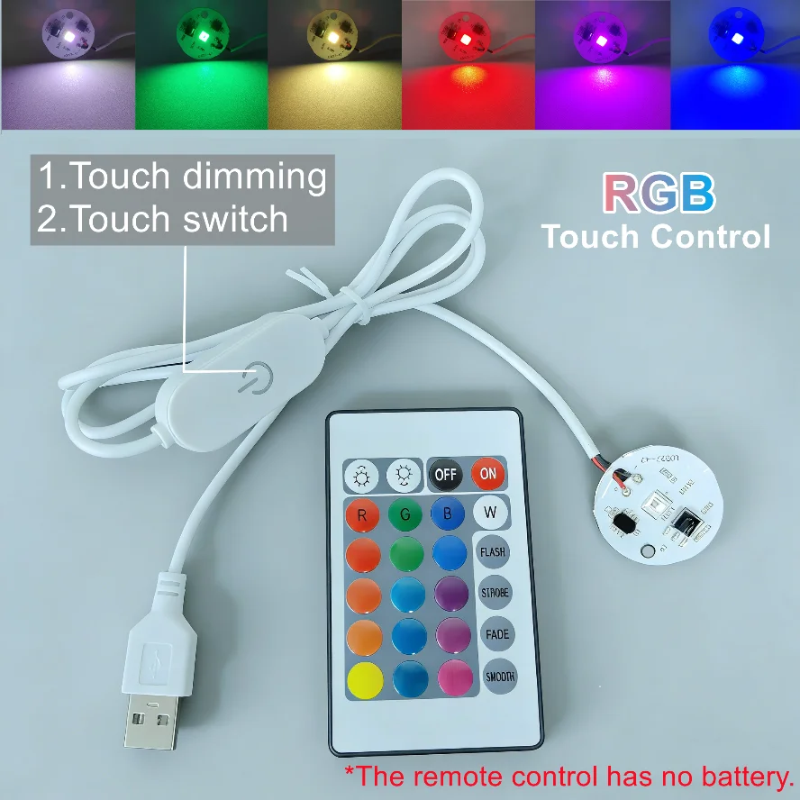 ตัวเลือกสินค้า บอร์ดไฟ LED RGB สีสันสดใส ควบคุมง่ายด้วยรีโมท