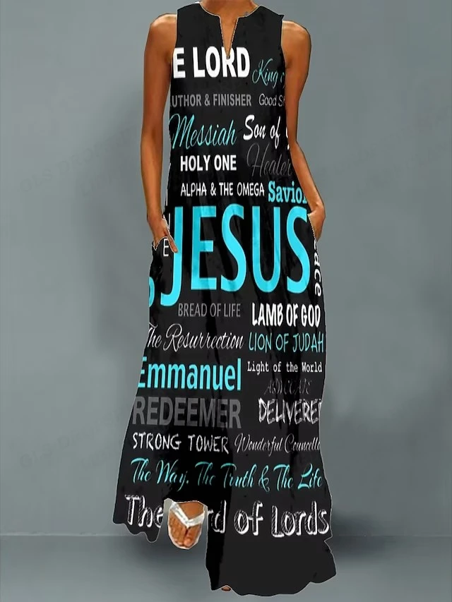 Christian-Jesus-Dress-Women-Fashion-Party-Evening-Dresses-Maxi-Long ...