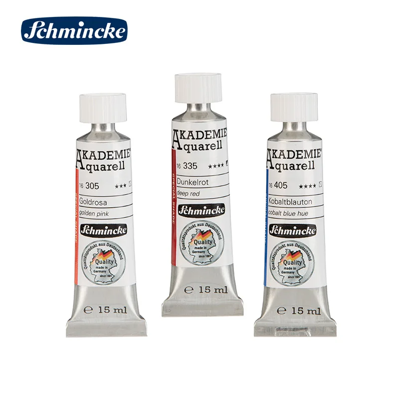 German Schmincke Academy grade 15ml tubular watercolor paint art painting illustration