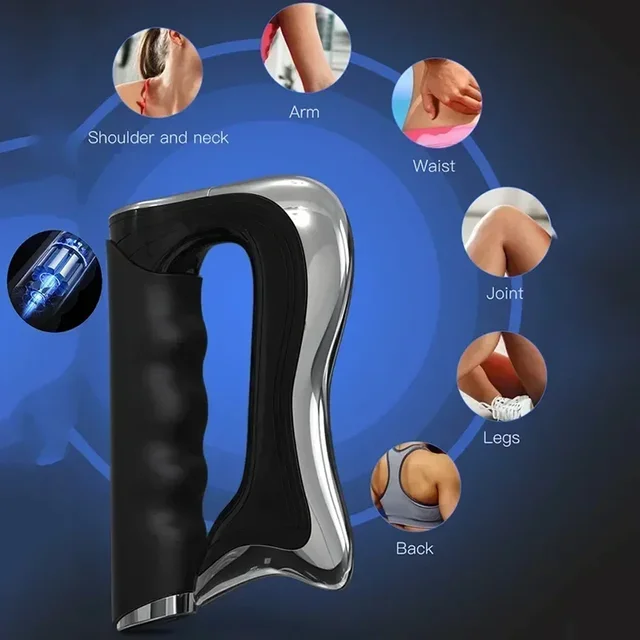 New Electric Scraping NMES Fascia Knife Electric Fascia Gun Micro-current Massage Muscle Pain Rehabilitation Muscle Relaxation