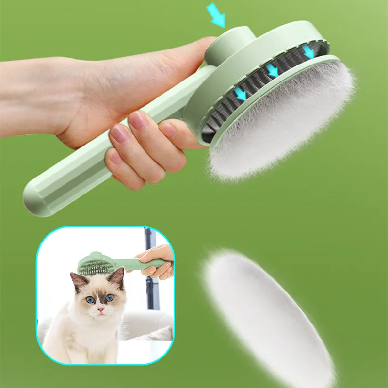 Cat Hair Brush Massage Pet Grooming Massage Brush Cat Comb Hair