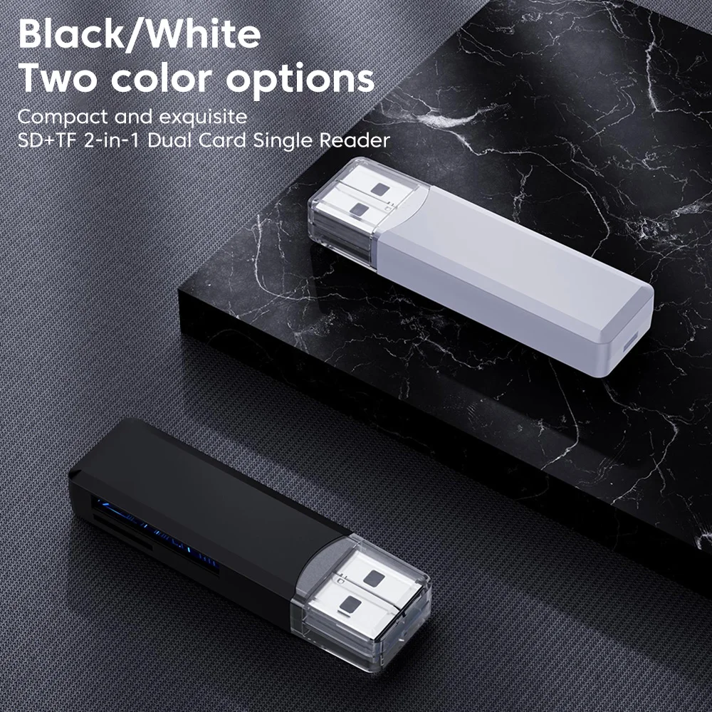 USB 3.0 고속 카드 리더, 마이크로 SD TF 메모리 카드, PC 노트북 액세서리용 고속 카드 리더 어댑터, 2 인 1