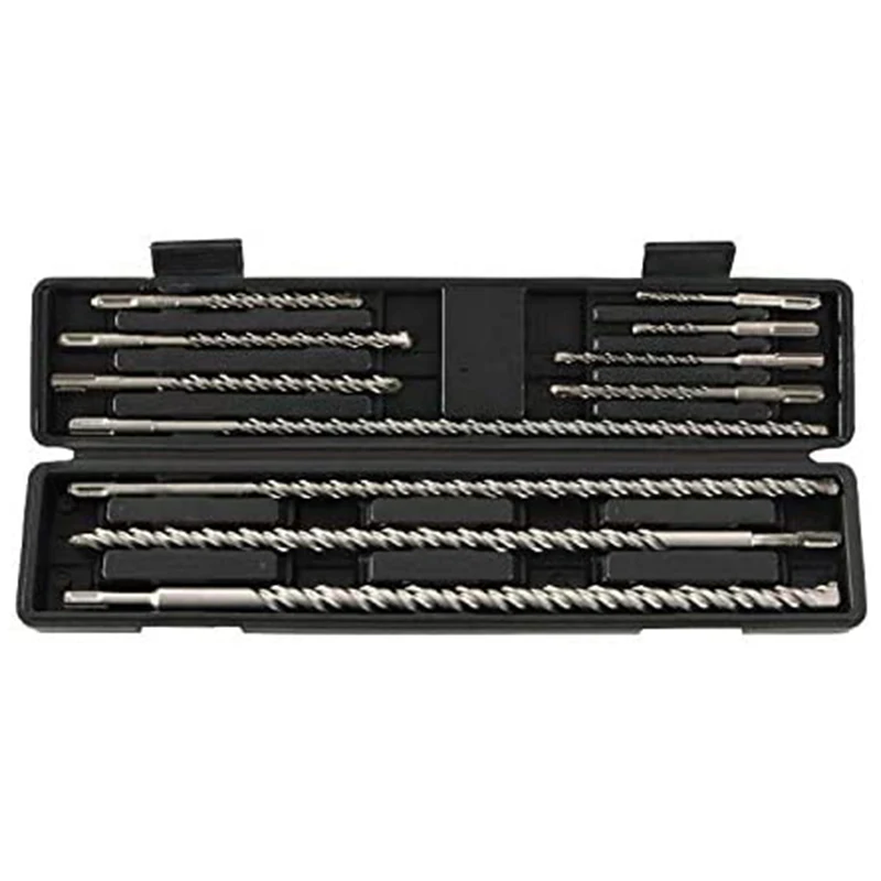 

11Pcs Long Masonry Drill Bits Set For Rotary Hammer Drilling Concrete Brick Twist Head SDS Plus Shank CNIM Hot