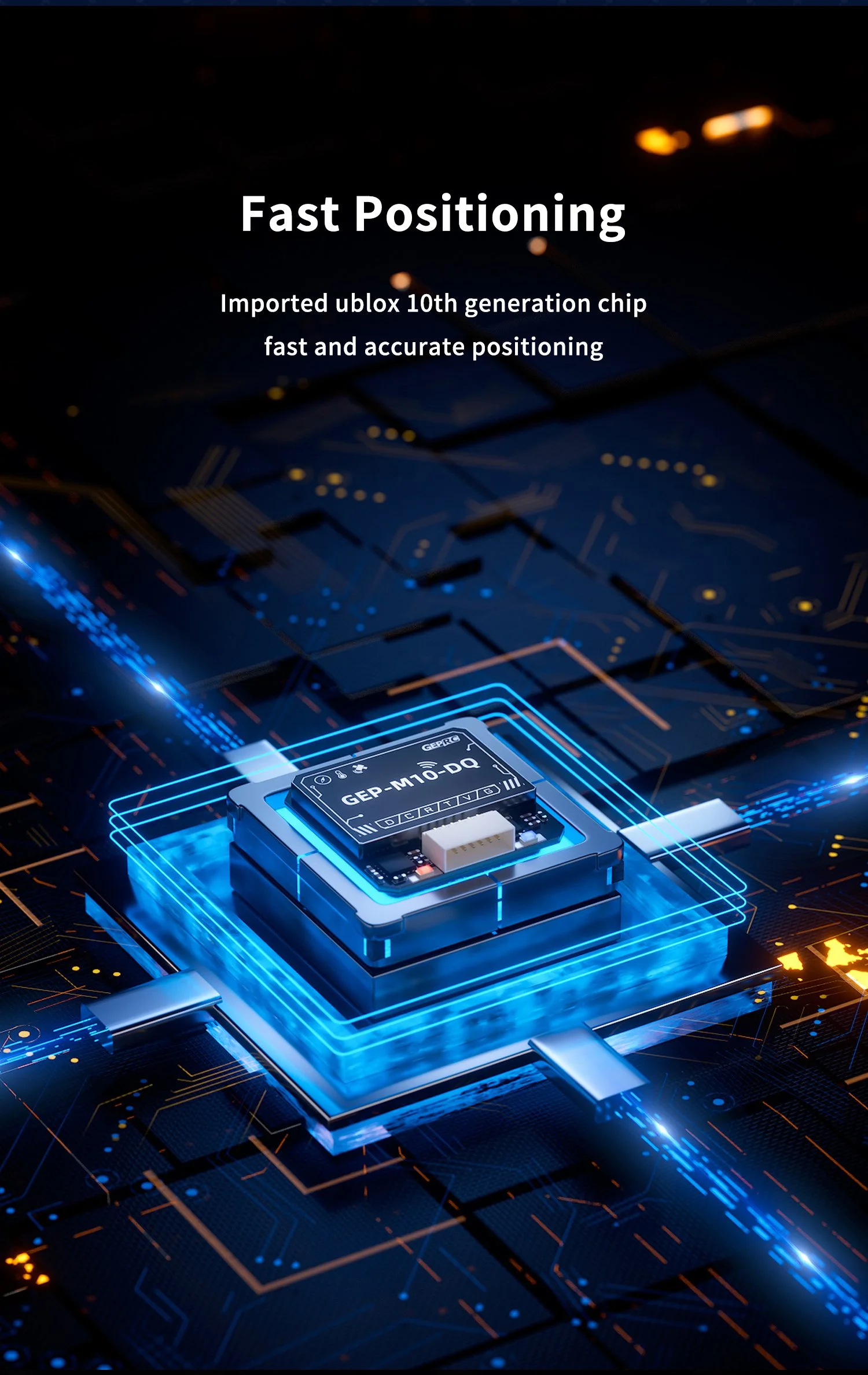 New GEP-M10 GPS Module with Series GEPRC GPS Nano/DQ Verision for MOZ7 FPV Drone Accessories Support GPS + BDS + Galileo + QZSS
