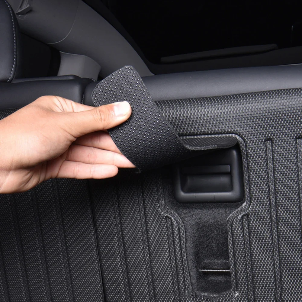 For Tesla 2020- 2025 Model Y Juniper Launch Second Row Seat Back Cover Backrest Mat Trunk Seat Protector With Velcro Accessories - 34 - View #3