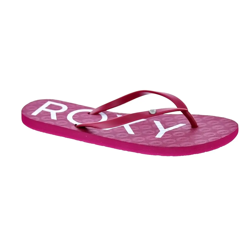 Roxy Mujer Chanclas Modelo Sandy III Color Rojo Moda Mujer Verano Sandalias 100 % Originales