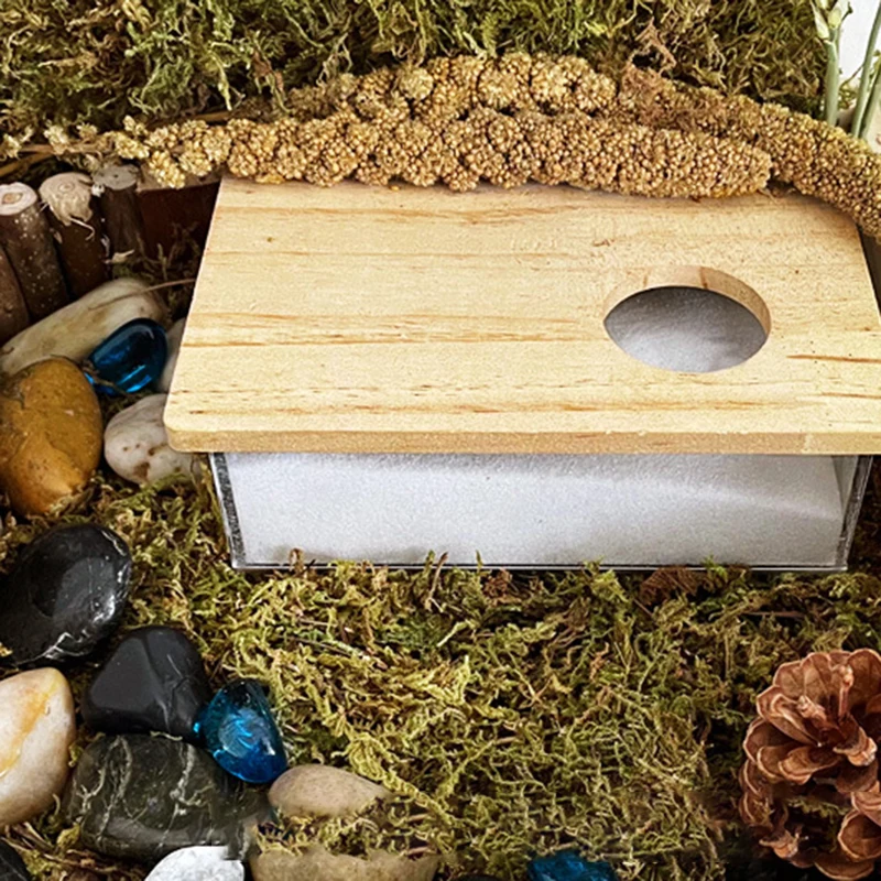 Hamster Sand Bath Shower Box Dwarf Chinchilla Sauna Room Acrylic Digging Sand Container Small Animals Bathroom Toilet small animal bath house
