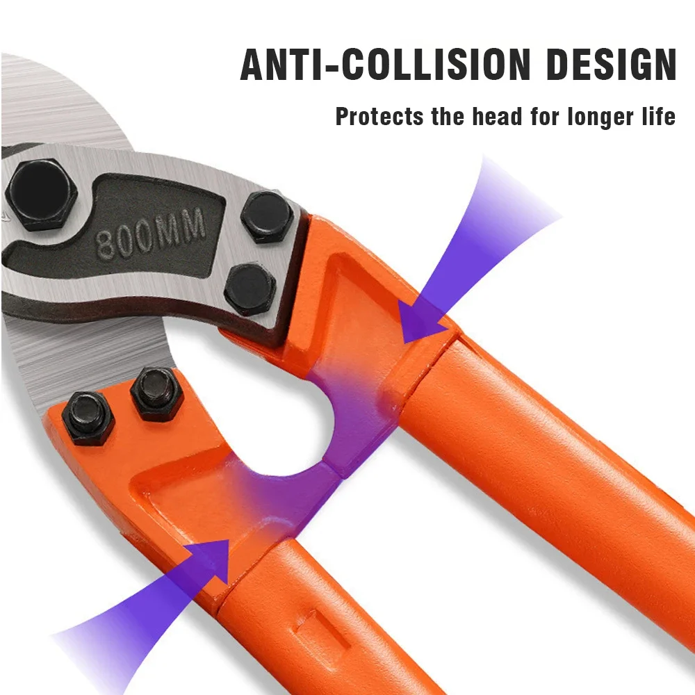 Heavy Duty 18 Inch Multifunction Wire Rope Shears for Electricians