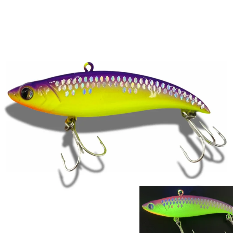 Spinning Rattlin VIB Fishing BayBlue Lure 75/90mm Wobbler für Hecht Eis Balance Winter VIB Swimbait Angelgerät Simth Vika 90er Jahre – Detail 8