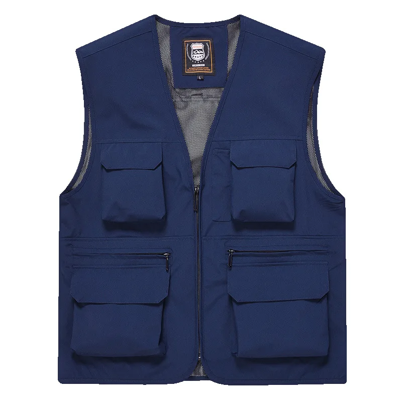 Custom Made Work Vest Multi Pocket Hiking Sleeveless Jacket Men Plus Size Outerwear Golf MAN Fishing Vests Running Hunting Coat