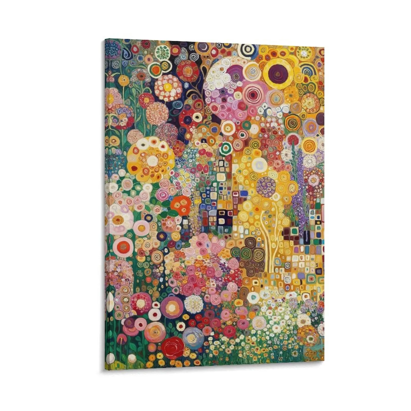 

Gustav Klimt Flowers Canvas Painting wall decoration korean room decor wall art canvas painting home decor interior