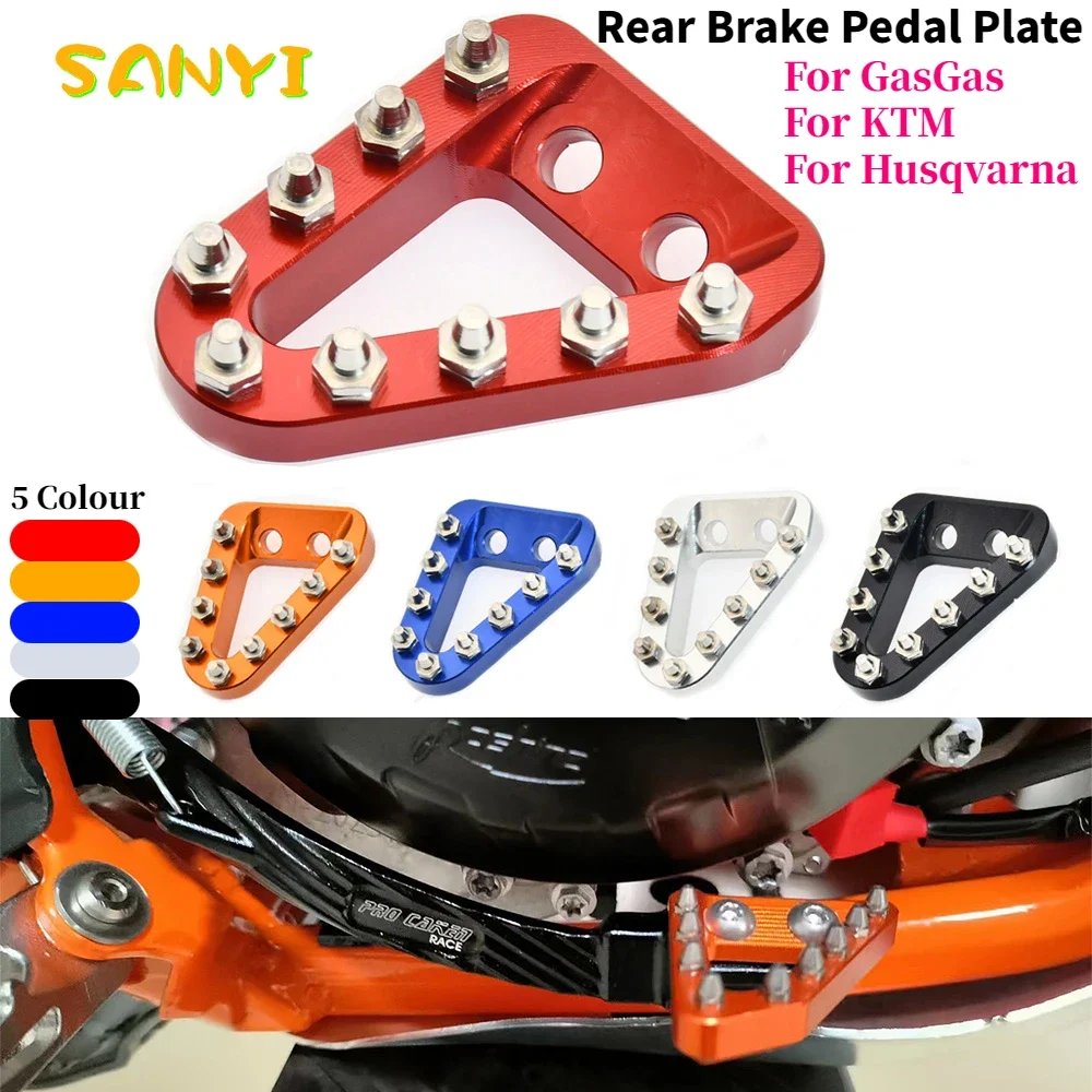 For EC250 EC300 EX250 EX300 MC250 MC300 GasGas Gas Gas CNC Rear Brake Pedal Plate for KTM EXC SXF SX TE FE TC FC TX Parts motorcycle accessories motorcycle foot pedals