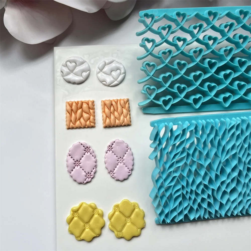 Description Picture 5 of itemMultiple Styles Pottery Embossing Mold Polymer Clay Stamp Flower Printing Mold DIY Ceramic Texture Mud Sculpture Modeling Tools
