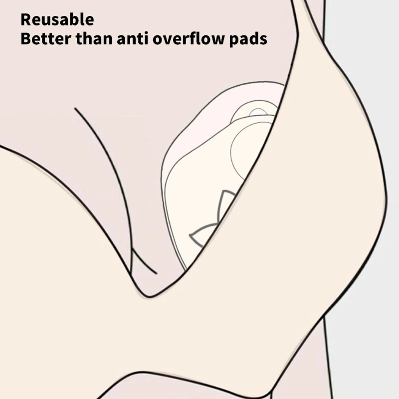80-100ml Upgraded Wearable Silicone Breast Milk Manual Breast Collector Nipple Protector Leak-proof Saver Reusable