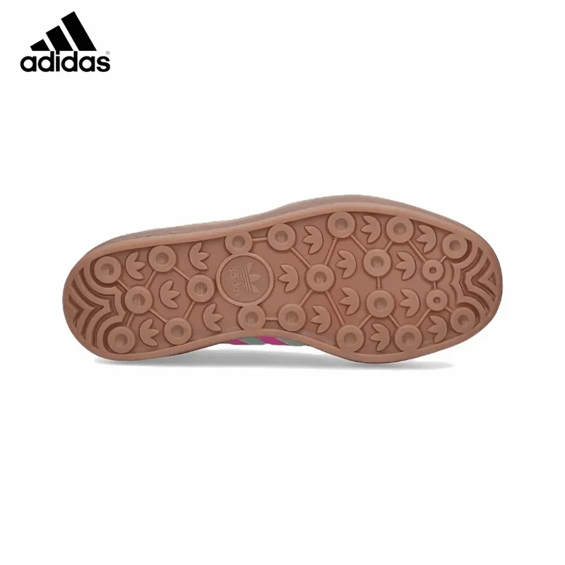 Sports Board Shoes Adidas Originals Gazelle Bold Women Skateboarding Thick Sole Casual Non-slip Wear Low Green Powder Brown H06125