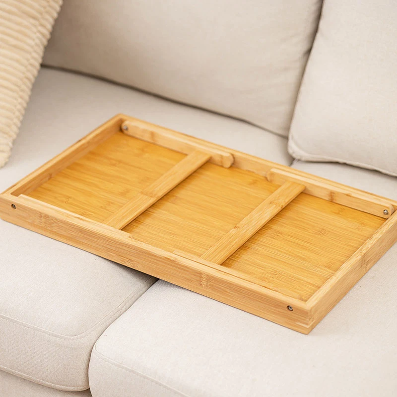 Bed Tray Table Folding Legs Portable Breakfast Tray for Sofa Eating, Drawing, Platters Bamboo Serving Lap Desk Snack