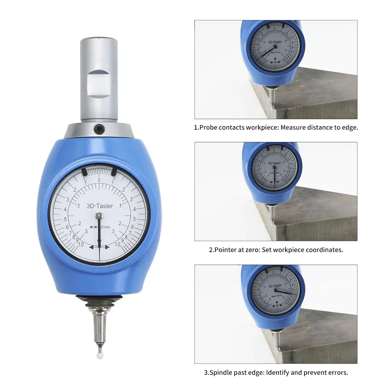 CNC Machine Tool 3d Edge Finder XYZ Axis Universal Detector 3D