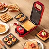 650W Sandwichera Electrica Multifunction Waffle Maker Bubble Egg Cake Toaster Automatic Breakfast Non-Stick Waffle Machine 220V 1