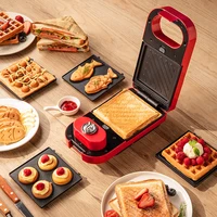 650W Sandwichera Electrica Multifunction Waffle Maker Bubble Egg Cake Toaster Automatic Breakfast Non-Stick Waffle Machine 220V 1
