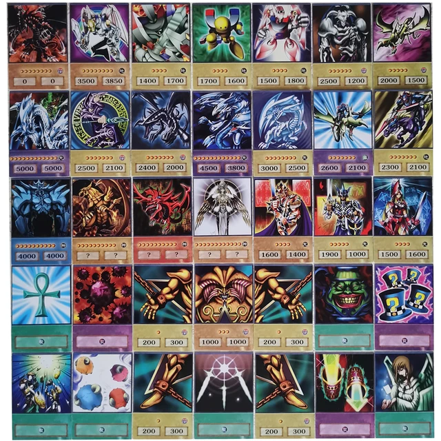100PCS Yu Gi Oh Flash Card Japanese Different Anime Style Card Dueling Monsters Dark Magician DIY Game Collection Cards Toys 2