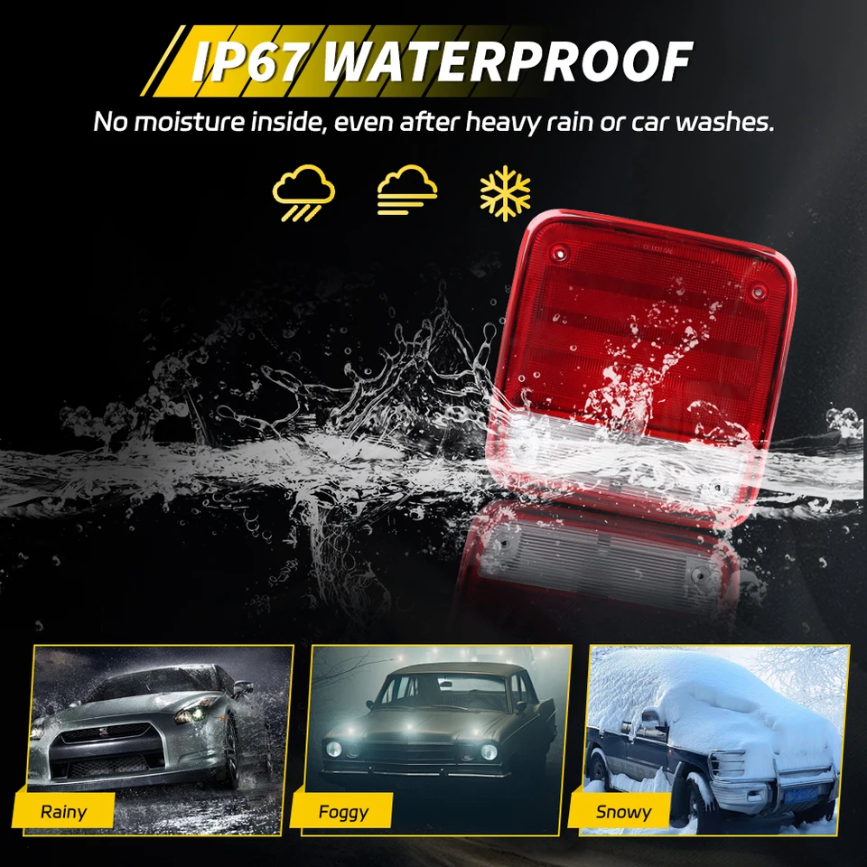 Ft Chevrolet G10 G20 G30 1978-1991 4x6" Chrome LED Headlghts H/Lo - Foto 3