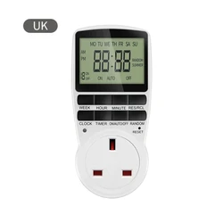 Programmable Electronic Timer Switch (UK plug)