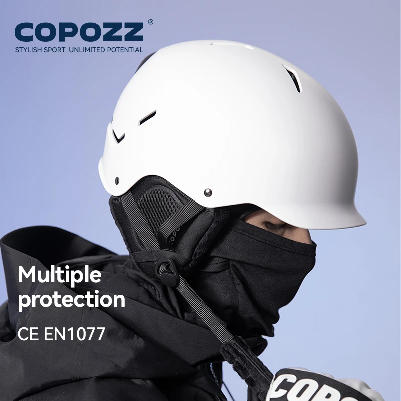 COPOZZ 23200 Certificated Ski Helmet Husband Integrally-Molded Snowboard Helmet with Magnetic Bukcle Motorcycle Snow Men Women Adult - Image 2