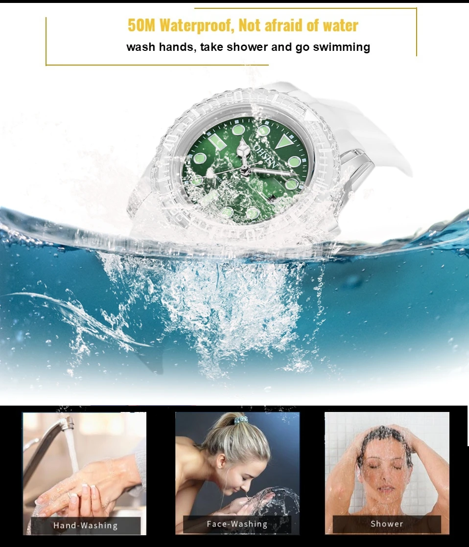 Quartz Watches for Women Girls Waterproof White Ladies Sport Watch Reloj Mujer Luxury Fashion Female Calendar Clocks Gift 5