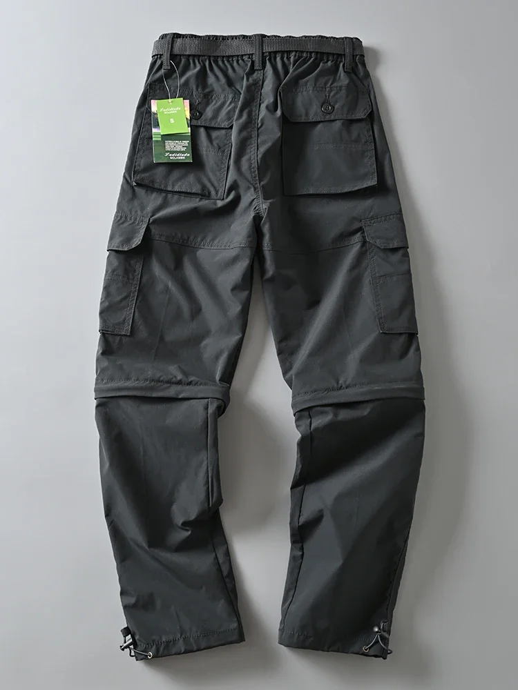 

Detachable men's outdoor soft shell pants for foreign trade, lumberjacks, straight tube casual assault pants, hiking pants