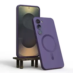 Enhanced Magnetic Silicone Phone Case - Soft, Durable, and Stylish Back Cover - Galaxy S20 FE (Purple)