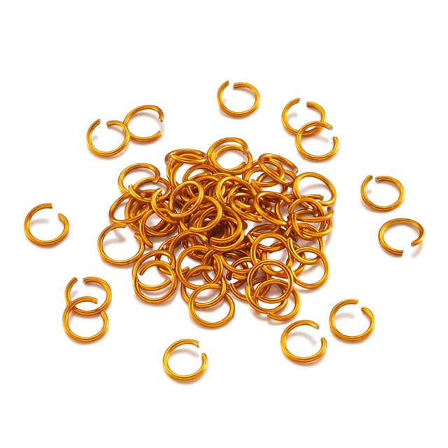 1500pcs Gold Jump Rings for Jewelry Making 4mm Gold Plated Open Jump Rings for Craft Making Supplies