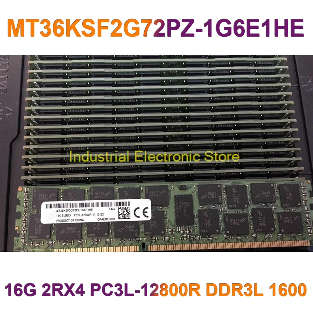 

1 шт. для MT RAM 16 ГБ 16G 2RX4 PC3L-12800R DDR3L 1600, Серверная память