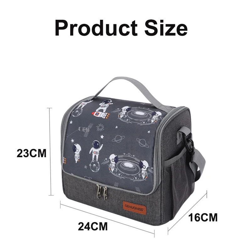 Insulated Lunch Bag Portable Student Waterproof Handbag Food Beverage Fruit Cooler Ice Bags Office Worker Bento Bag