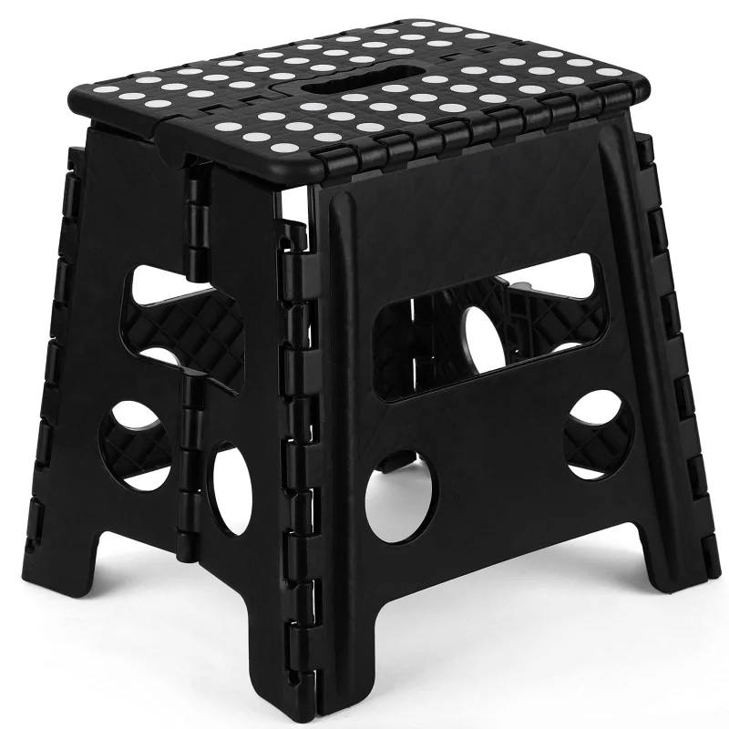 1 Non Slip Folding Stool,portable And Lightweight Stool With Handle,suitable For Outdoor Camping,fishing,picnicking And Travel
