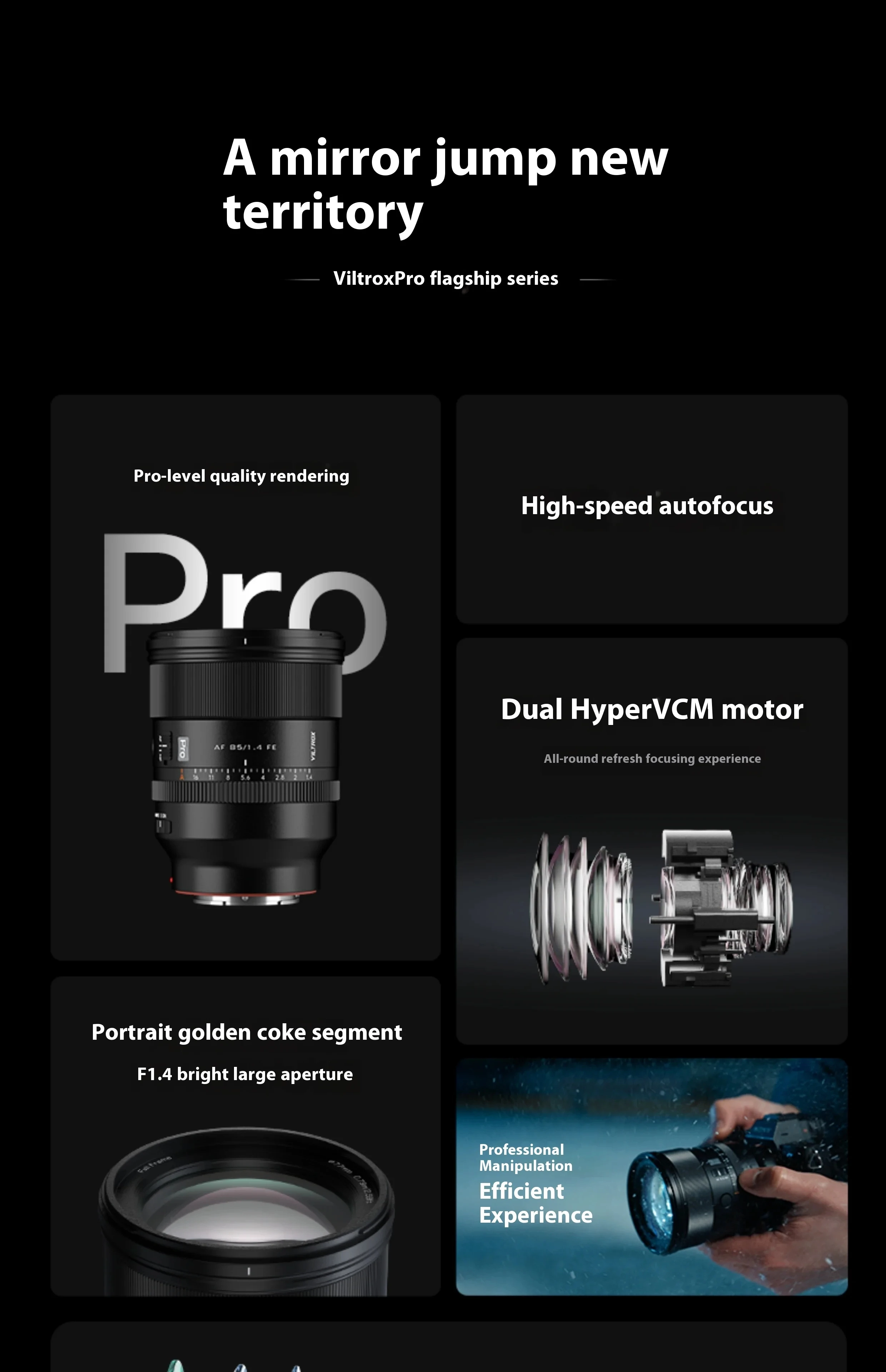 85mm F1.4 PRO Auto Focus Large Aperture Full frame Portrait Lens for Sony zve10