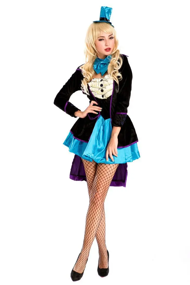 

Witch Magician Halloween cosplay clown Game Gown Circus stage costumes